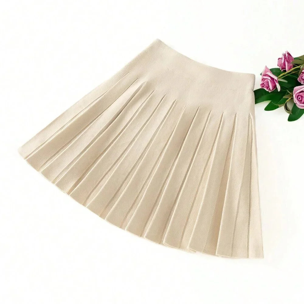 Apricot Casual Women's Mini Knit Skirt